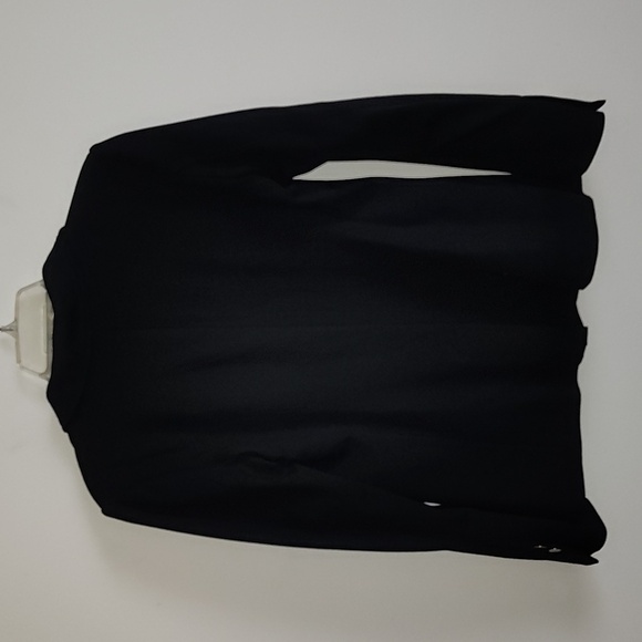 Loft Single Button Sweater Blazer Black Stretch Women's size 4 Gold Hardware - Picture 7 of 11